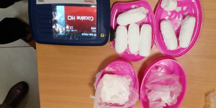 Uber driver, 2 traffickers arrested with cocaine at Lagos airport