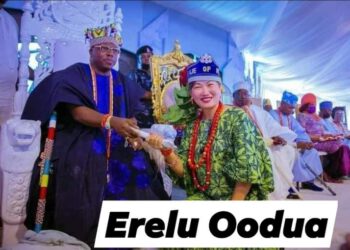 ERELU TINUADE FROWNS AT THE INSTALLATION OF A CHINESE WOMAN AS IYALAJE OF IRU-LAND