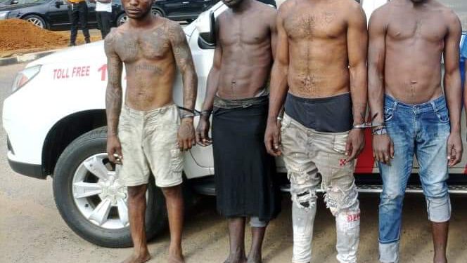 LAGOS POLICE ARREST SEVEN TRAFFIC ROBBERS