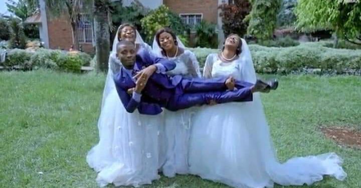 Man marries triplets in Congo