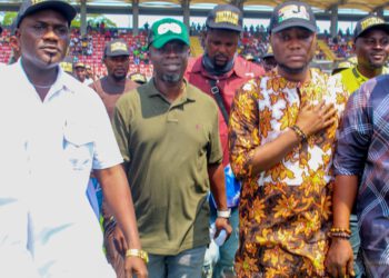 How David Odunmbaku Steals The Show At Onikan As Southwest Youths Endorse Tinubu For President
