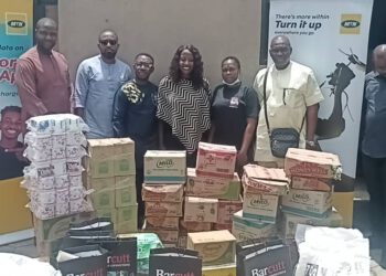 MTN Nigeria, Ojodu LCDA Donates Food Items, Toiletries To Orphanage Home
