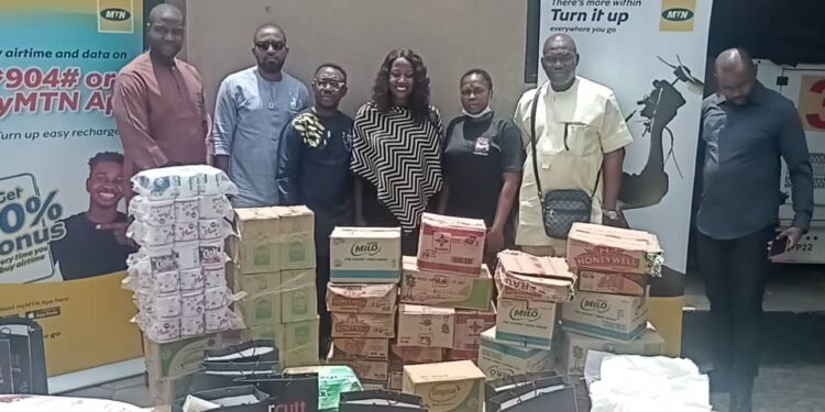 MTN Nigeria, Ojodu LCDA Donates Food Items, Toiletries To Orphanage Home