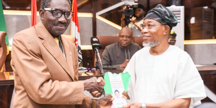 Aregbesola Receives Life Time Achievement Award From NAPTAN