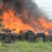 NDLEA sets ablaze 1.8 tons of cocaine as Marwa promises drug cartels tough time