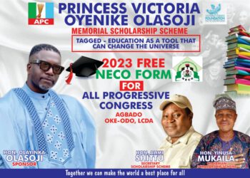 Foundation Sets To Distribute Neco forms To Indigent Students In Agbado Oke – Odo LCDA