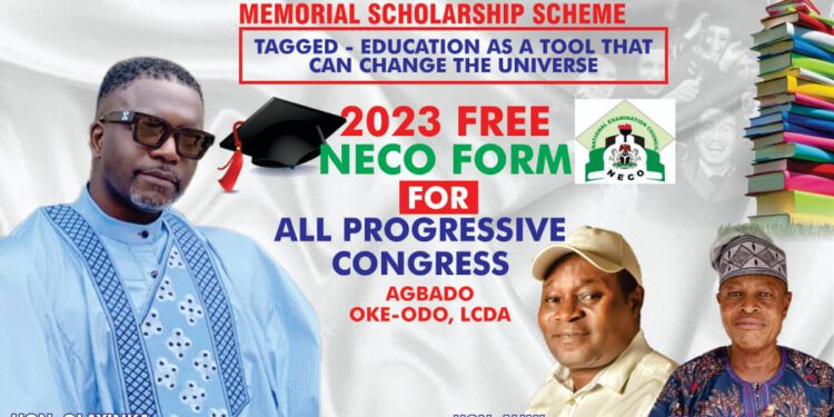 Foundation Sets To Distribute Neco forms To Indigent Students In Agbado Oke – Odo LCDA