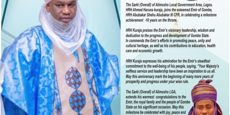 10TH YEAR COMMEMORATION AS EMIR OF GOMBE