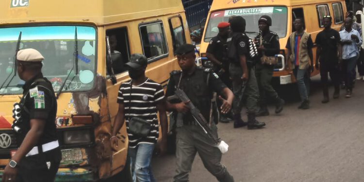 ZERO TOLERANCE FOR TRAFFIC MESS AS TASKFORCE DISLODGE GRIDLOCK CAUSED BY COMMERCIAL TRANSPORTERS IN IYANA-IPAJA