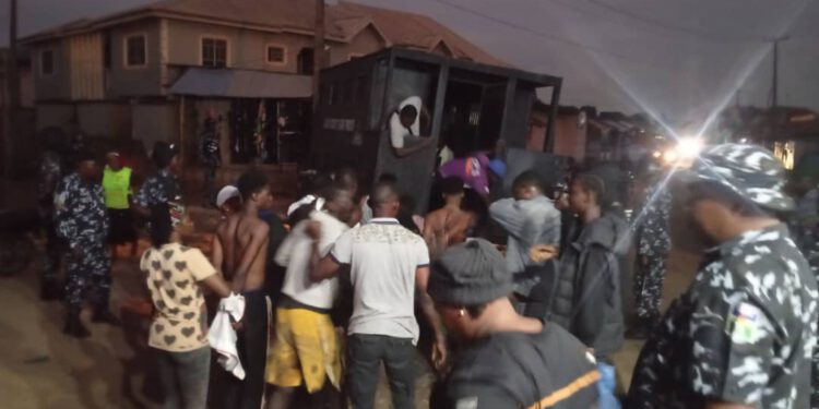 LAGOS STATE TASKFORCE RAIDS BLACK SPOTS: ARRESTS 124 SUSPECTS FOR SUNDRY CRIMES