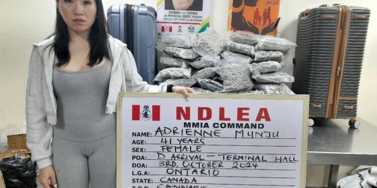 Canadian lady bags 11 years imprisonment for importing illicit drug into Nigeria