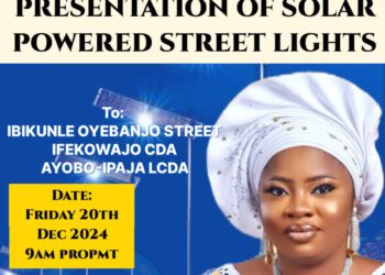 Lighting Up Ayobo-Ipaja: A Step Towards Progress