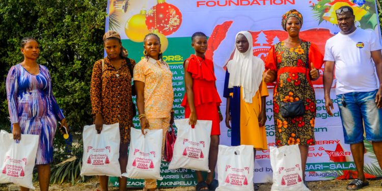 Omo Adugbo Foundation Spreads Joy with Annual Christmas Food Support in Bariga