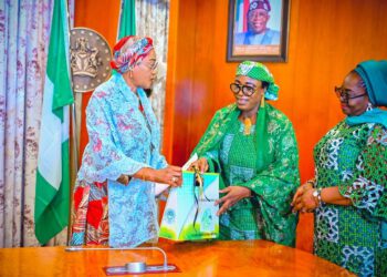 First Lady of Nigeria Urges Youths to Embrace Virtues of Patience and Hard Work, Decries High Rate of Trafficking