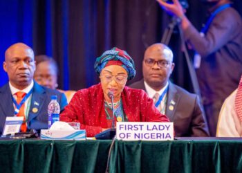 NIGERIA’S FIRST LADY CALLS FOR SUSTAINABLE HEALTH FINANCING