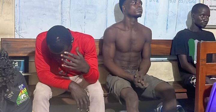 VANDALS APPREHENDED TAMPERING WITH ELECTRICITY INFRASTRUCTURE IN IKOYI