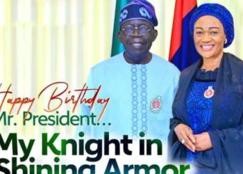 “My knight In Shining Armour, First Lady Greets President On Birthday