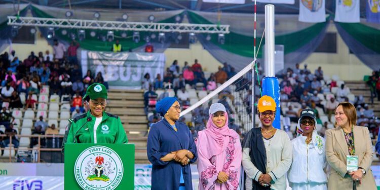 FIRST LADY OLUREMI TINUBU DECLARES 2025 AFRICAN WOMEN’S VOLLEYBALL CHAMPIONSHIP OPEN