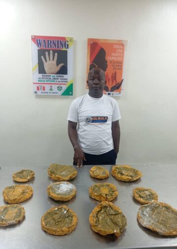 NDLEA intercepts cocaine, loud in food flasks, snacks, arrests fashion designer, others