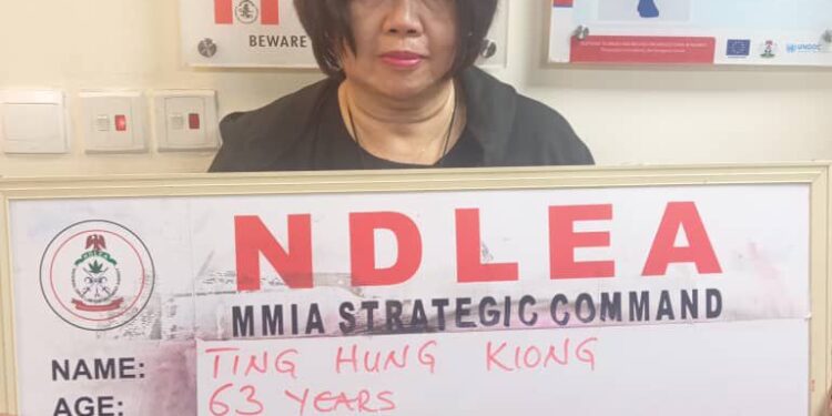 NDLEA intercepts Chinese grandma with large illicit drug consignment at Lagos airport