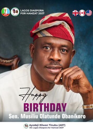 LAGOS DIASPORA FOR HAMZAT CELEBRATES SEN. OBANIKORO ON HIS BIRTHDAY